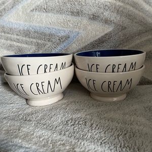 Rae Dunn set of 4 ice cream bowls 🍦